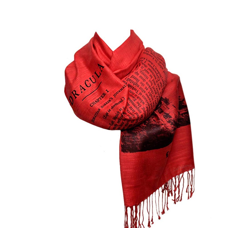 Universal Zone Dracula by Bram Stoker Scarf Wrap Shawl - Image 1